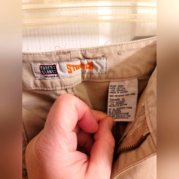 Faded Glory Womens Jeans Color Light Brown Size 20W Used - Picture 5 of 10